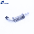 Factory spring loaded bolt latch assembly for truck body parts